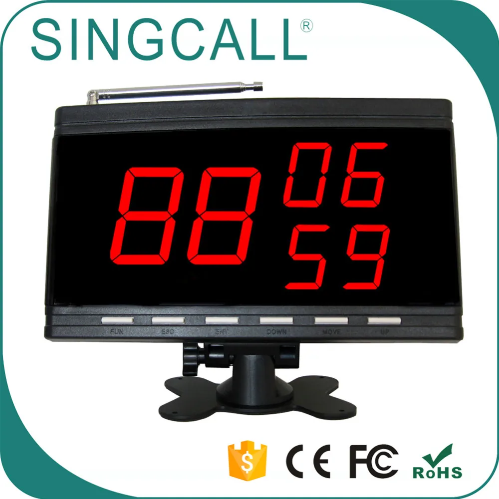 SINGCALL ресторанный сервер беспроводная пейджинговая система для вызова