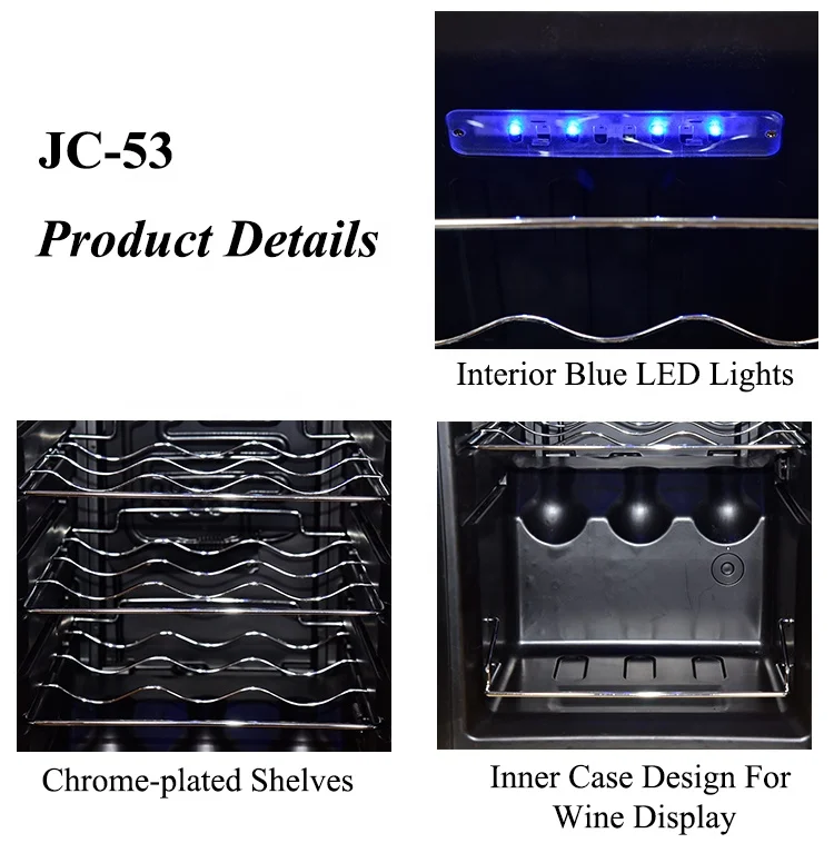 OEM Compressor Cooling 18 Bottle Wine Cooler, Portable Electric Wine Cooler, Wine Cellar Customized