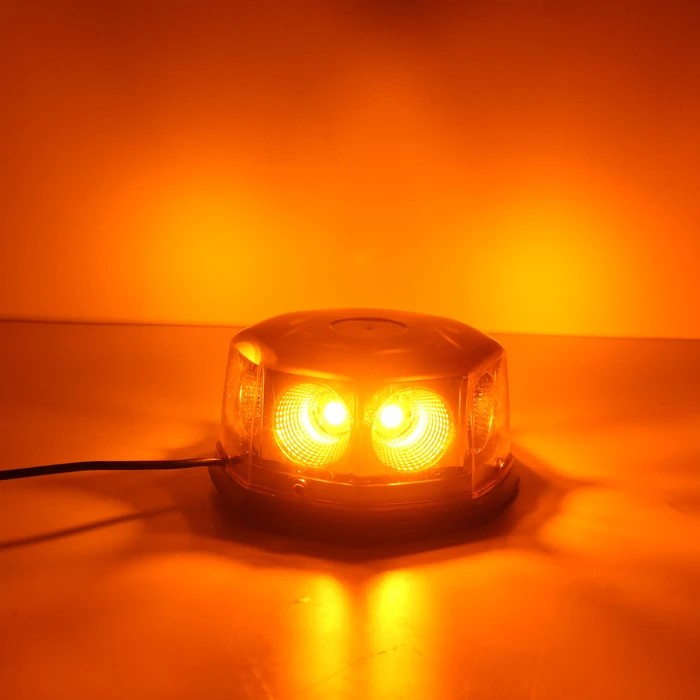 High power LED COB rotating beacon light flashing  light 40w Led warning truck Light yellow for school bus warning led lamp
