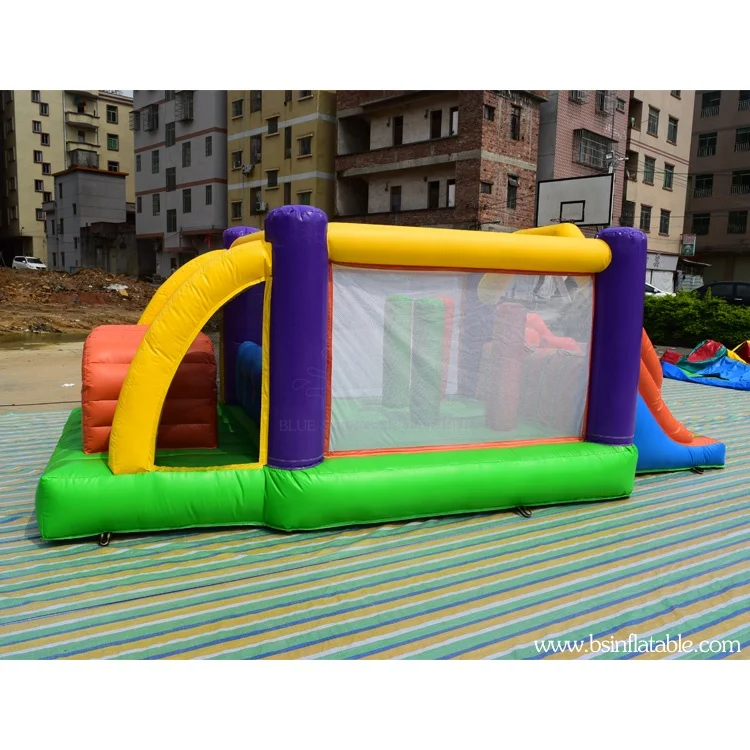 Commercial Inflatable Bouncer Obstacle , Inflatable PVC Tarpaulin Sports Bouncy Castle