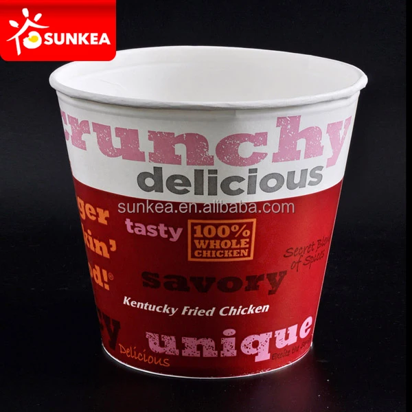 Sunkea factory price 170 oz High capacity fast food fried chicken bucket