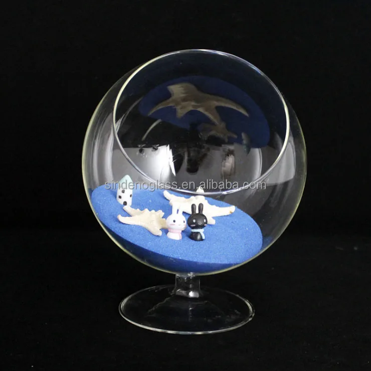 Container Vase Pot Wedding Decor Round Clear Glass Terrarium Globe Fish Bowl Glass Vase