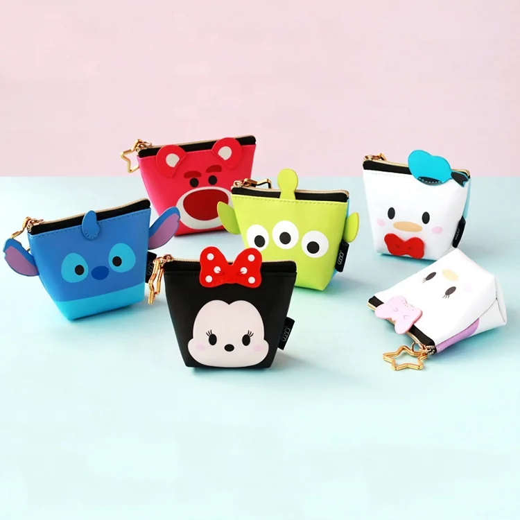 Натуральная Disney Многоцветный Микки Заводская Женская водонепроницаемая искусственная кожа ПУ; Маленький кошелек для монет