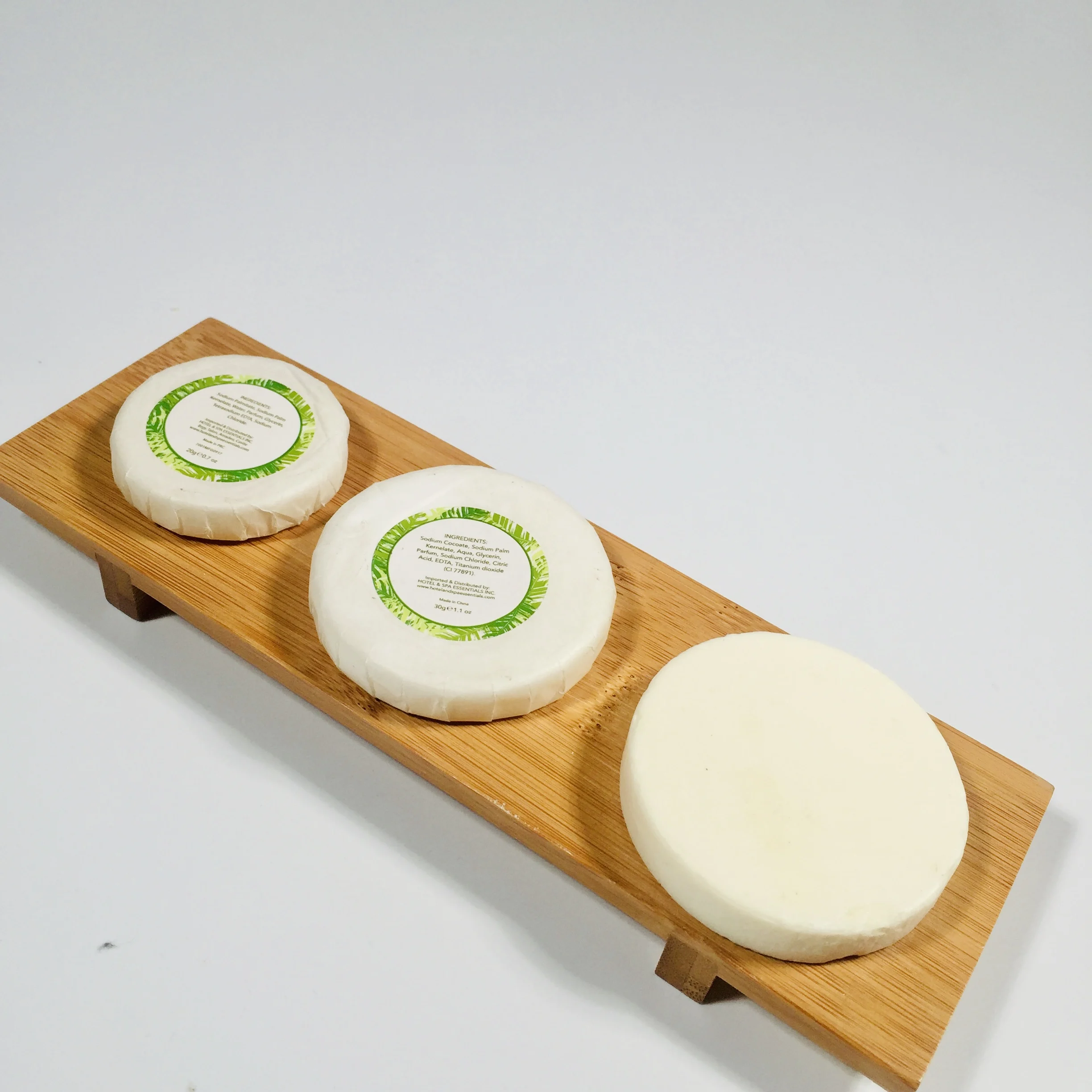 High Quality Hotel Mini Round Square Oatmeal Hotel Soap With Pleated/Paper/Plastic wrapped