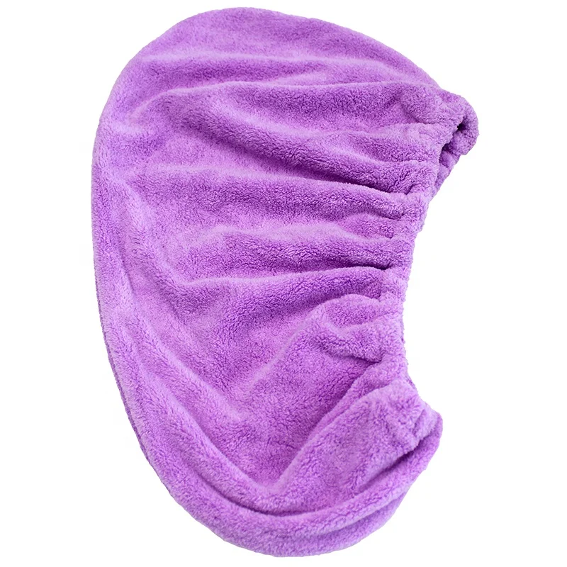 Microfiber Hair Towel Ultra Absorbent Fast Drying The Perfect Haircare Anti-Frizz Turban Never Falls Off for Drying Curly Hair
