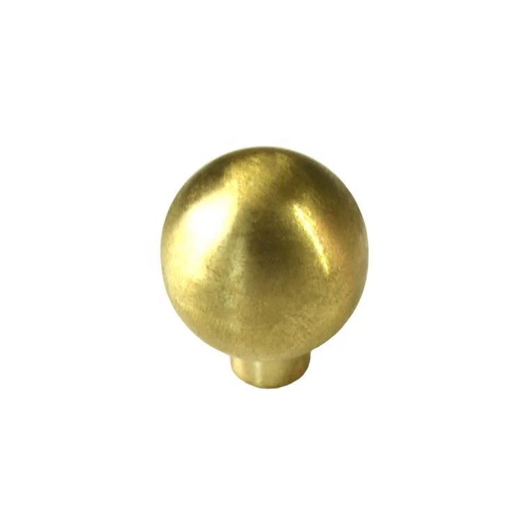 Professional custom solid copper brass ball for furniture handle knob