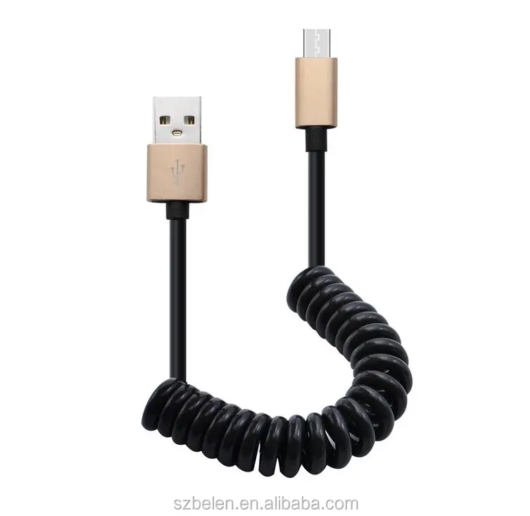 1 м V8 Весна Спиральный Выдвижной Micro USB зарядки кабели для передачи данных