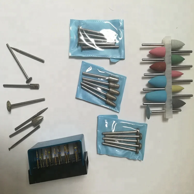 
Rubber Grinding Head Low and High Speed Grinding Head Tungsten Carbide Steel Diamond Burs Dental Drill Bur Tools for Dentist 