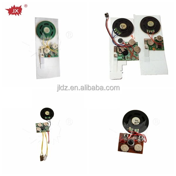 Mini greeting card voice recorder module