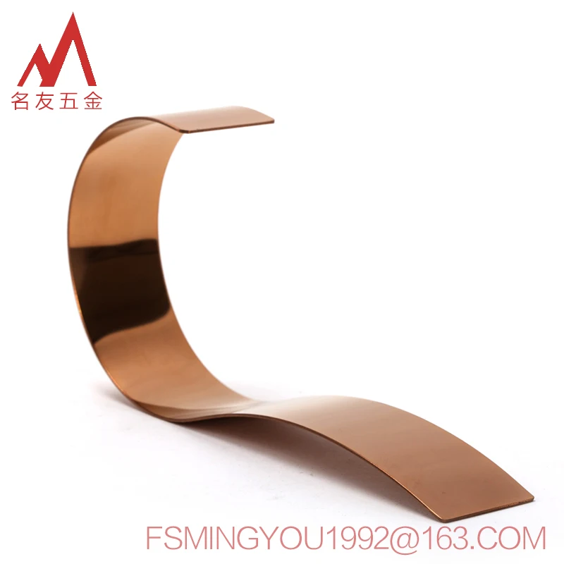 Simple S style stainless steel gloss finish leather belt display stand for retail