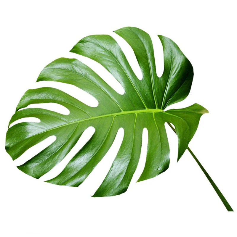 
Tropical Palm DIY Fake Green Artificial Monstera Leaves for Home Kitchen Party Decorations Handcrafts Novelty Office 
