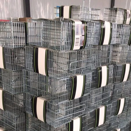 Galvanized control steel wire mesh live wild animal trap cage for sale