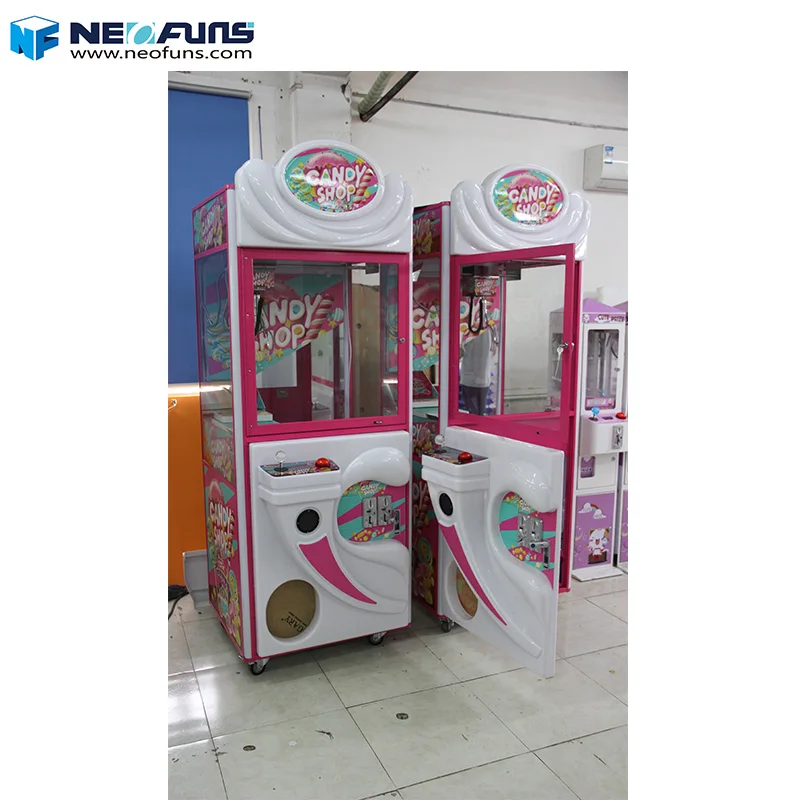 Neofuns Colorful Candy Shop Theme Claw Machine Pink Candy Vending Crane Machine for Sale