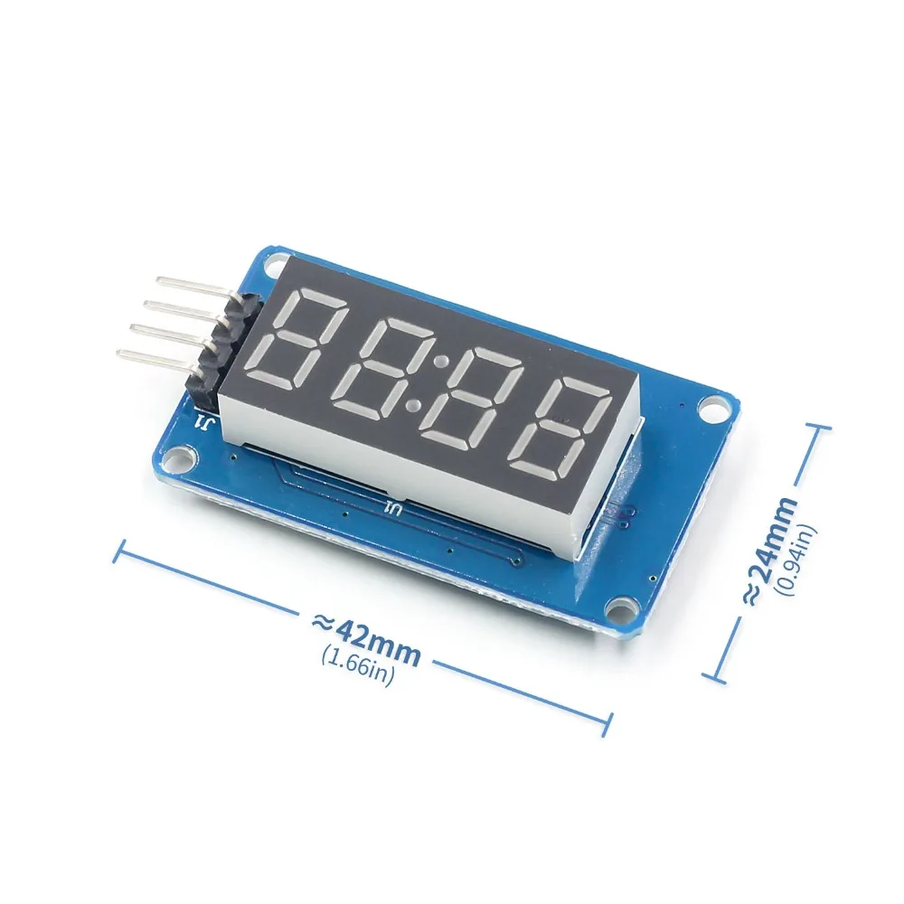 TM1637 LED Display Module 7 Segment 4 Bits 0.36Inch Clock RED Anode Digital Tube Serial Driver Board