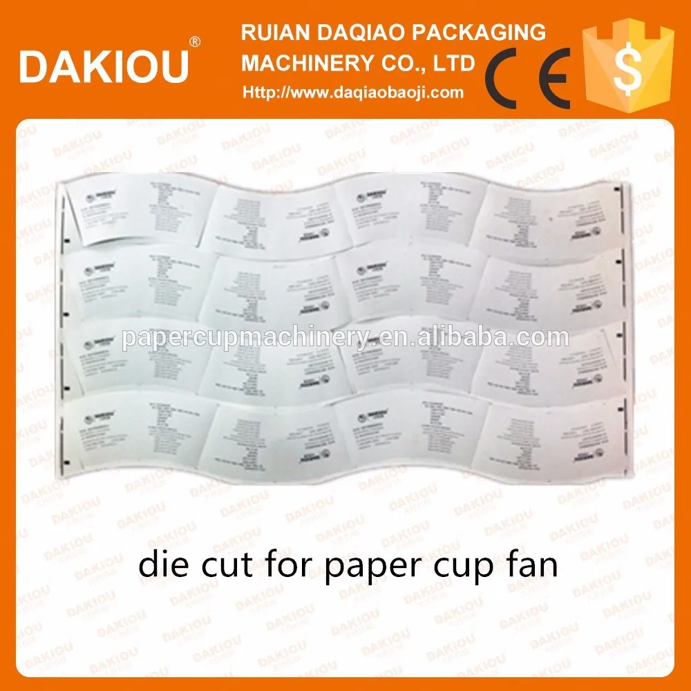 Automatic High speed  flexo paper cup printing roll die cutting machine