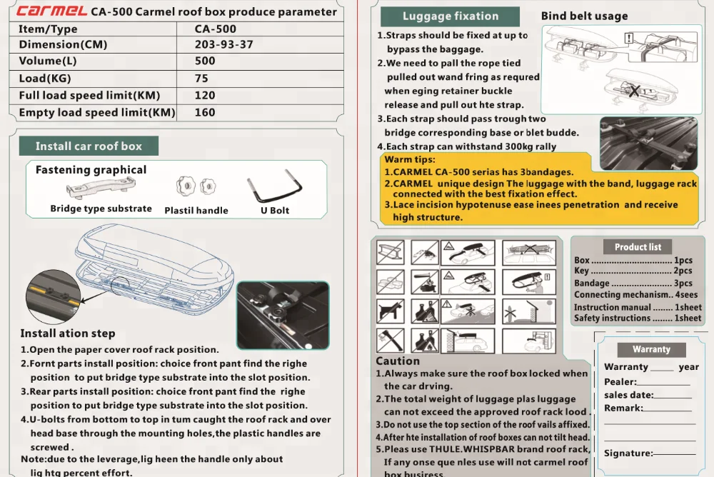Car Roof Rack OEM Manufactory ABS+PMMA ASA Plastic Large Vacuum Forming Factory Car SUV Roof Luggage Carrier Top Roof Cargo Box
