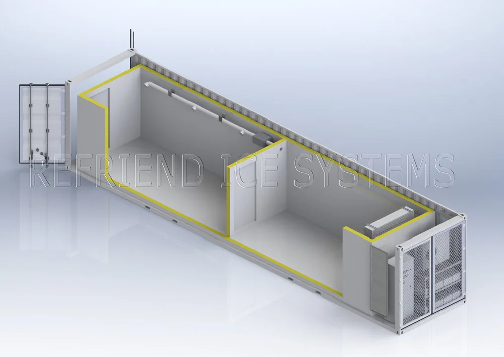 40 футов, контейнер для солнечной энергии, холодильная камера