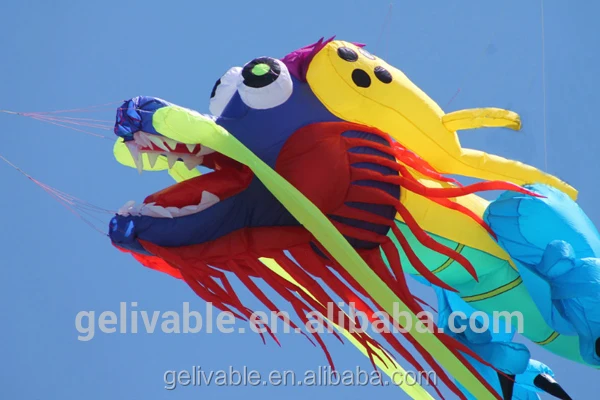 Chinese dragon kites from the kite factory