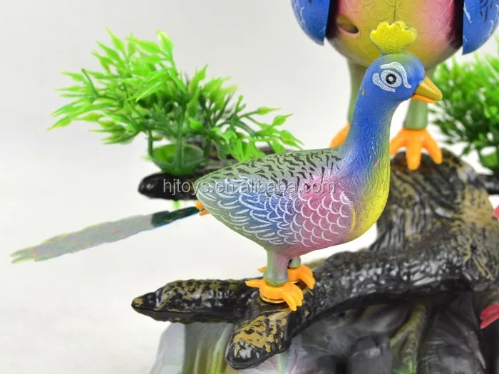 sound control animal toy peacock with light and music for kid gift