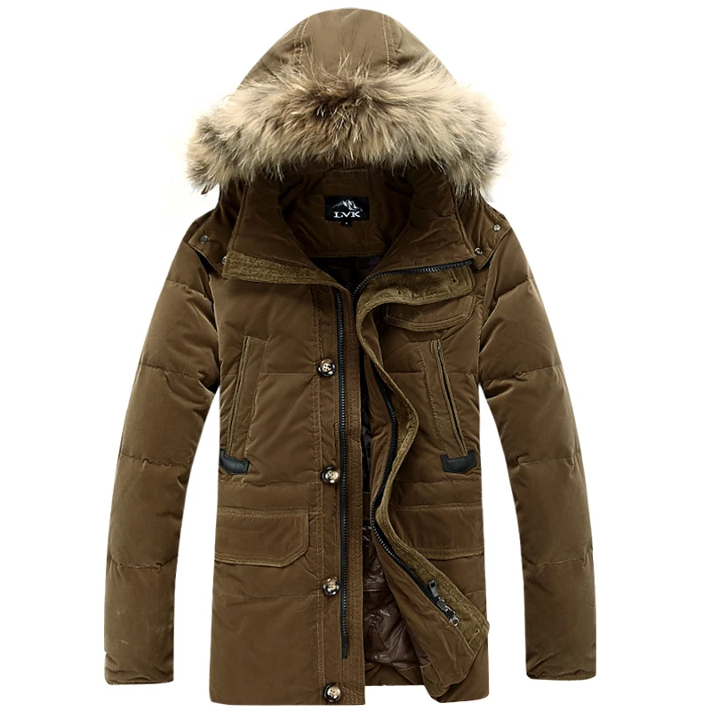 Good quality Mens winter duck Down Parkas men Brand