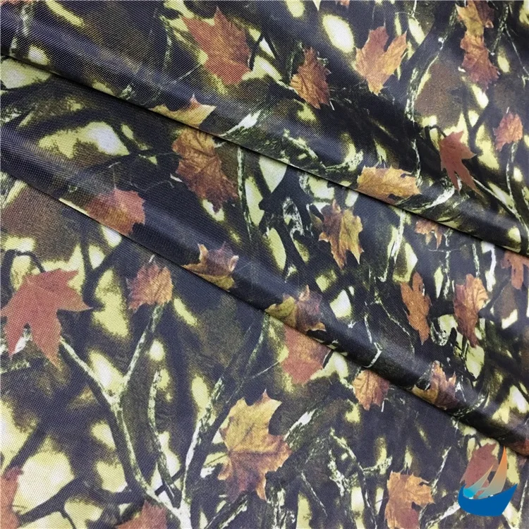 Most popular products Forest Camouflage Printed Oxford PVC Coating Fabric