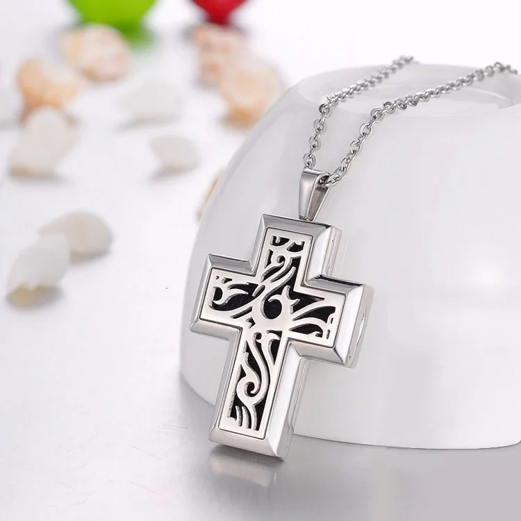 Stainless Steel Aromatherapy Essential Oil Jewelry Water Drop Shape Mosquito Repellent Diffuser Necklace