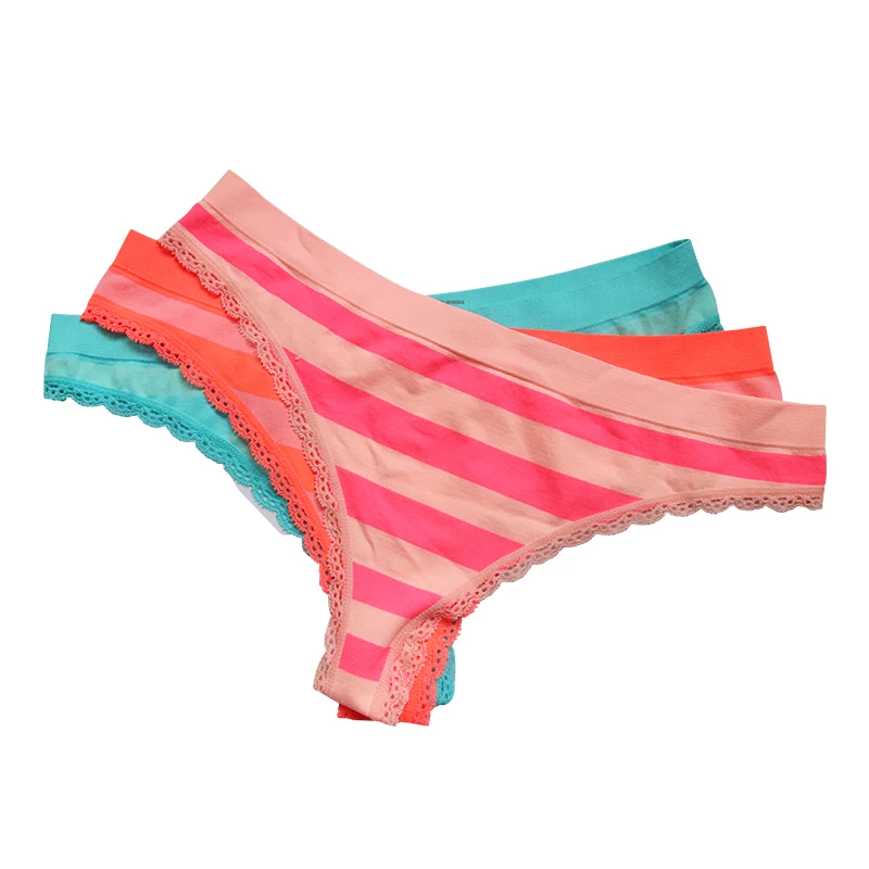 2023 New seamless briefs underwear women picture seamless pink nylon panties seamless lace thongs