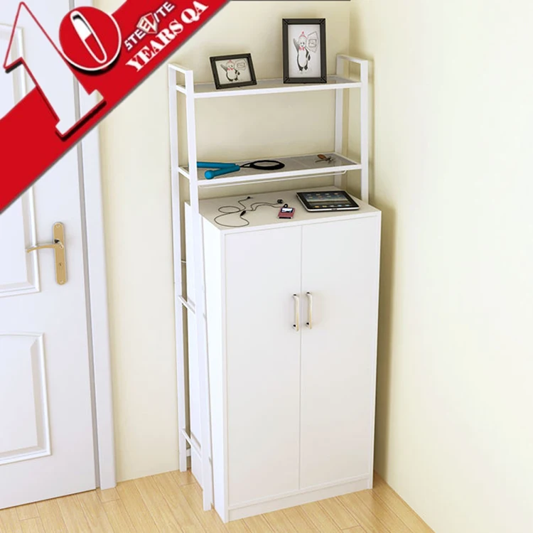 
Bathroom Organizer Shelves With 2 Tier Space Saver Towel Storage Rack 