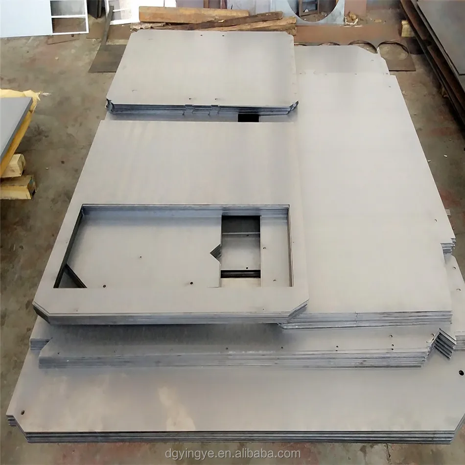 Thick iron plate in laser cutting of sheet metal parts manufacturing, Aggravating iron elevator counterweight plate processing