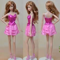 Original Bling Rose Pink Formal Dress New Design 3 Layer Genuine Skirt Outfit Clothes For 1