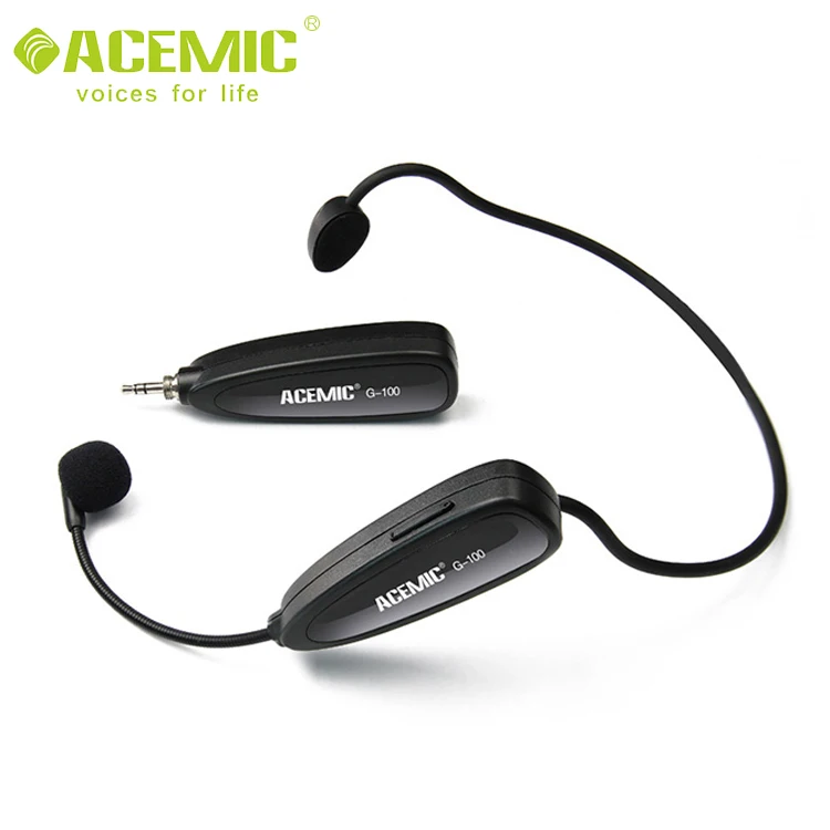 Беспроводная мини-гарнитура G100 2,4G с аккумулятором и микрофоном