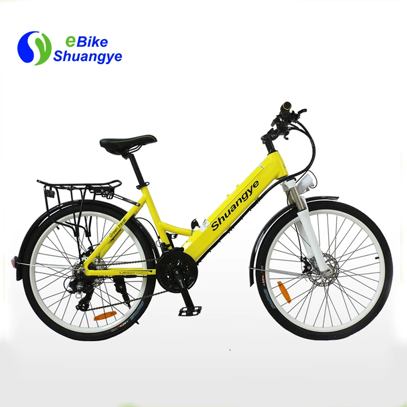 Дешевый городской Электрический моторный велосипед с рамой из сплава 26 дюймов