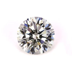 GH color vvs synthetic lab created moissanite stone loose round cut gra moissanite