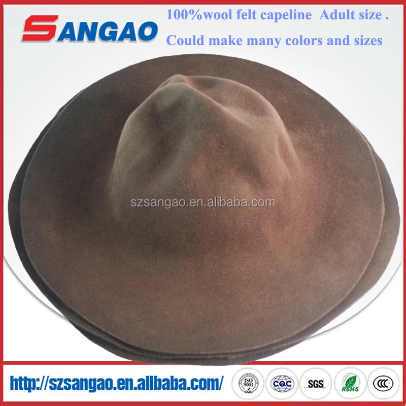 high quality Wool blend felt hat body capelines or hoods wholesale cheap price