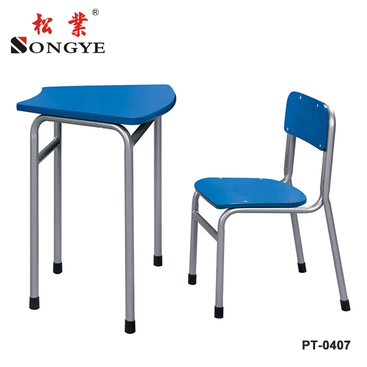 Classroom Desk Set Middle School Plastic Children Desk and Chair