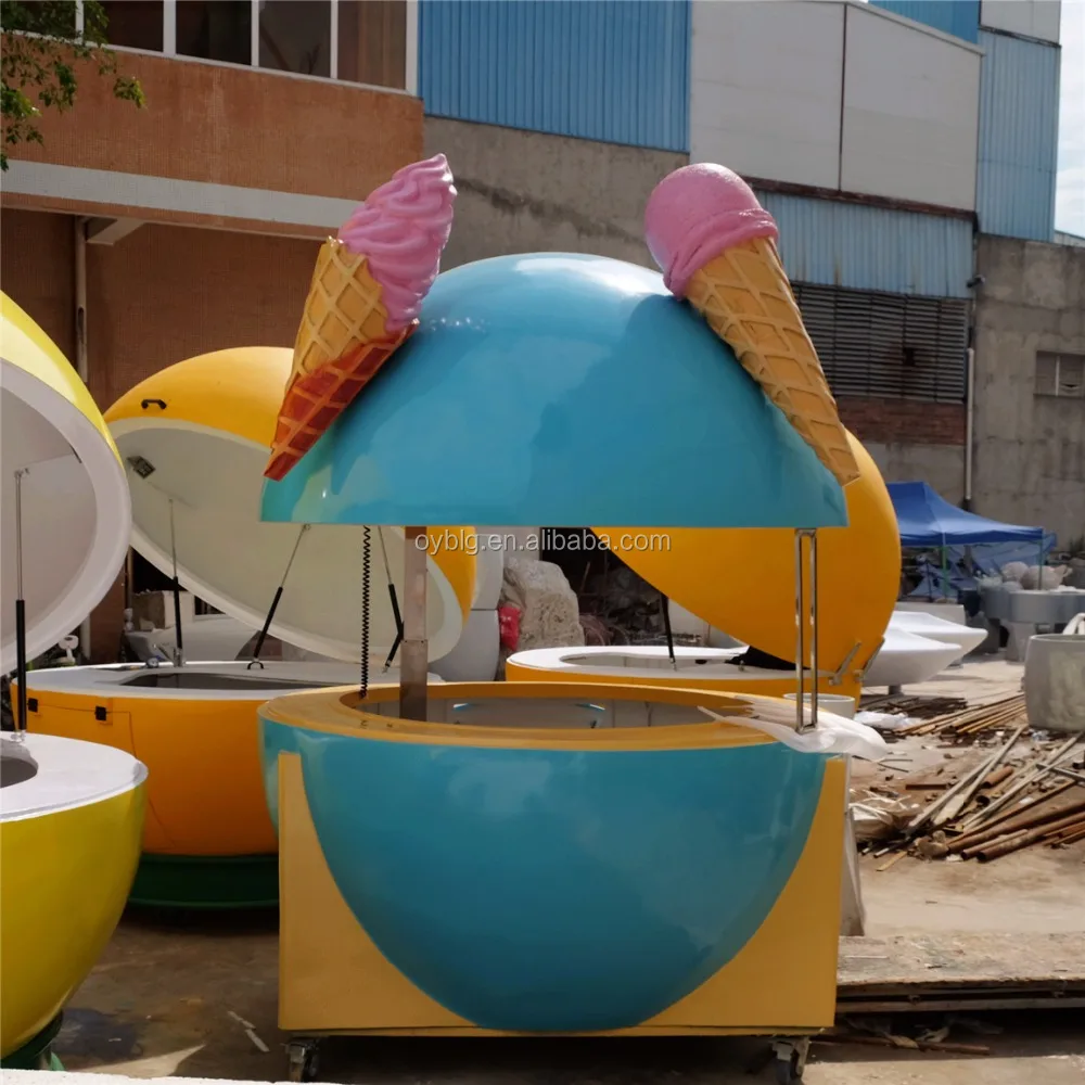 Outdoor Mobile Food Kiosk Design/Cart/Trailer Fast Food Cart Design Ice-cream Cart Mall Food Kiosk