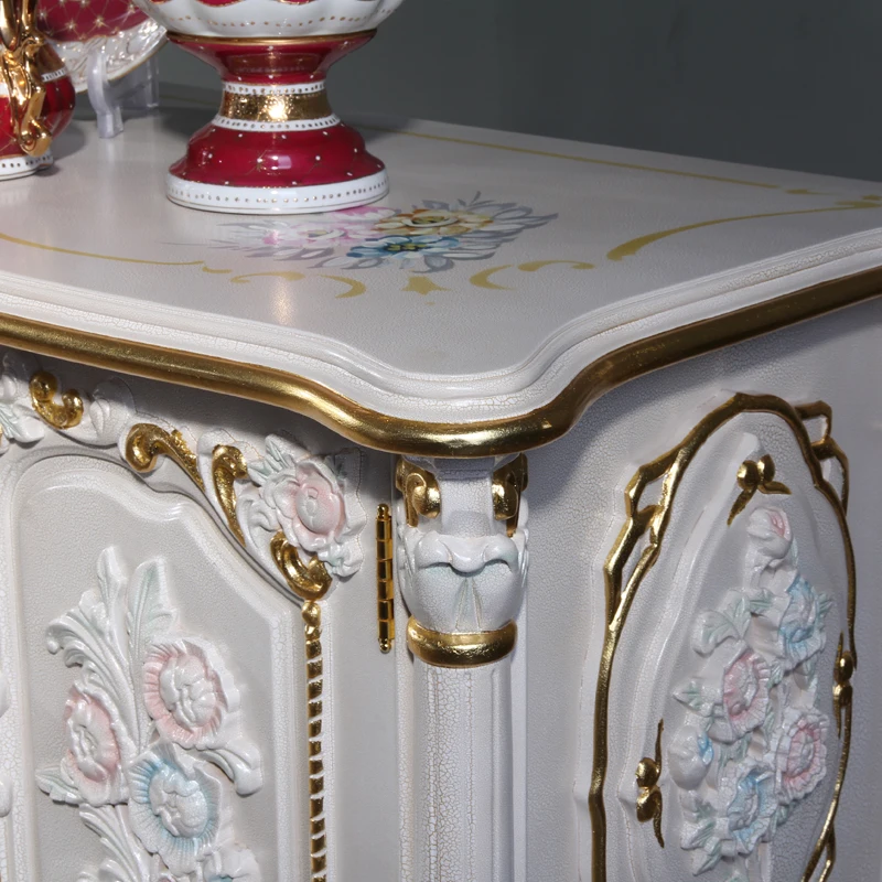 European style furniture living room floor cabinet high end classic furniture