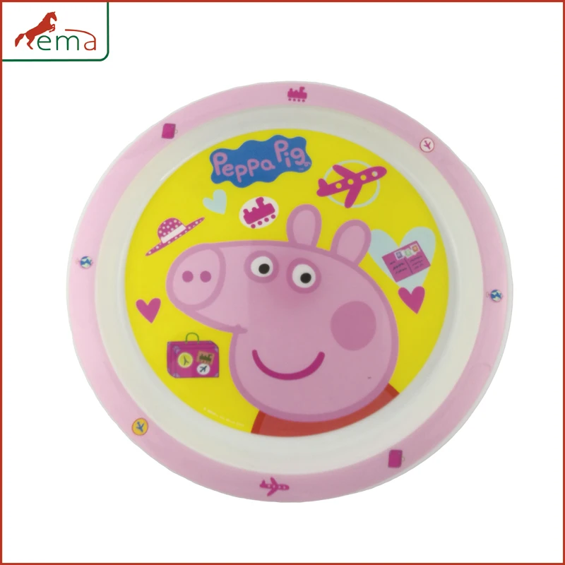 
BPA FREE PP Round IML Baby Feeding food plate 