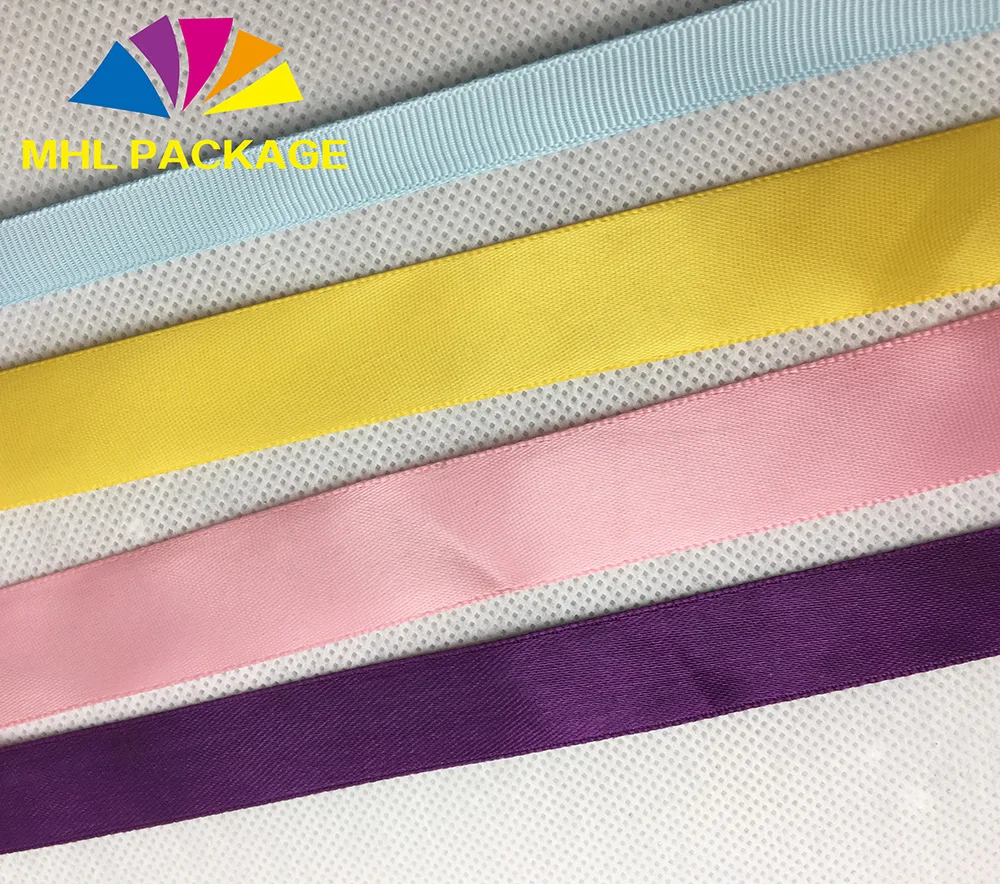 
1 ROLL custom printed logo gift package polyester satin ribbon 