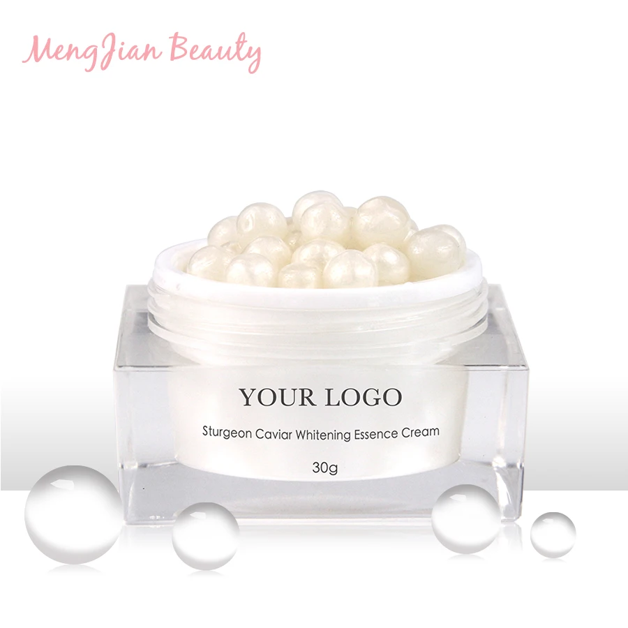whitening anti-aging sturgeon caviar face pearl cream
