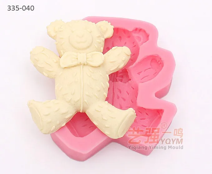 silicone cake mold teddy bear,bear shaped cake mould,silicone impression fondant mold