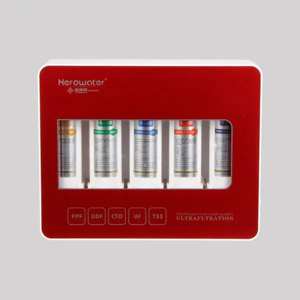 YUYAO factory Non electricity Five Stage Whole House Water Filter System For Home Kitchen Wall Hanging