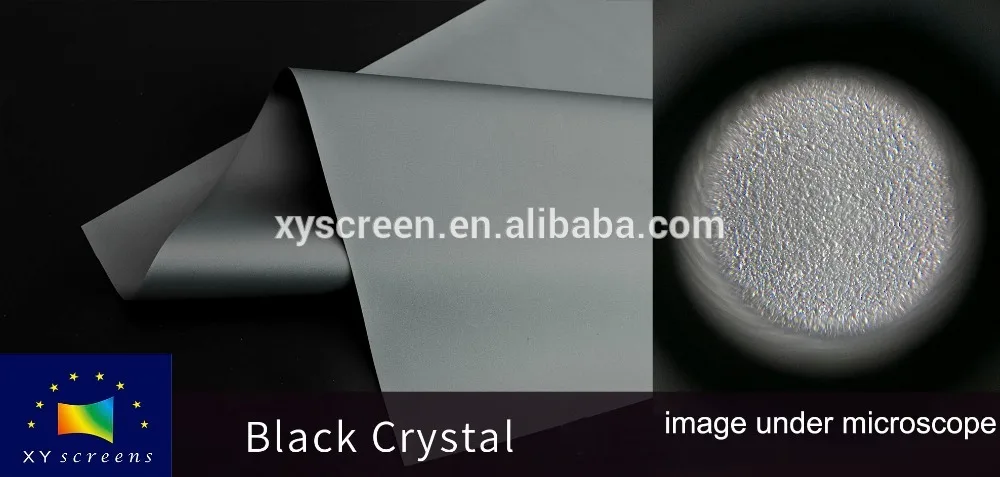 ALR Black projection screen fabric film for long throw 4k projector