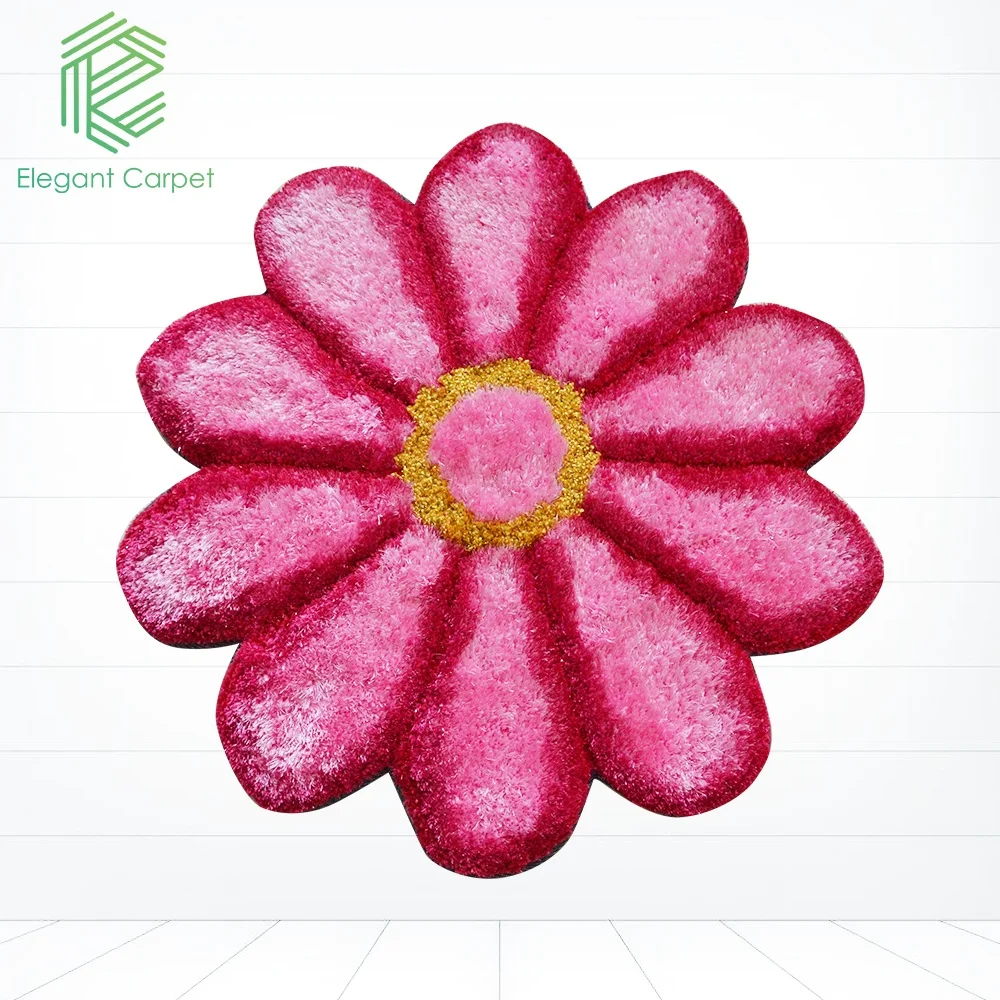 modern design 100% silk rugs for sale super flower shape carpet