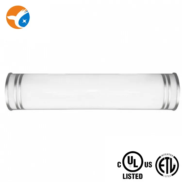  LED Silver Plastic Cap White Acrylic Long Tube 28