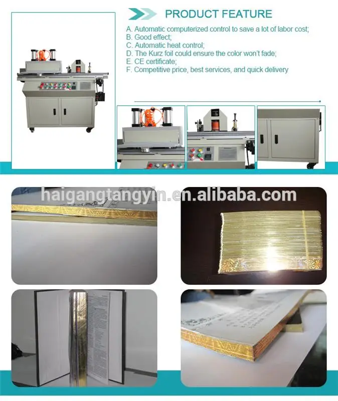 photo book edge gilding and polishing , album making machine