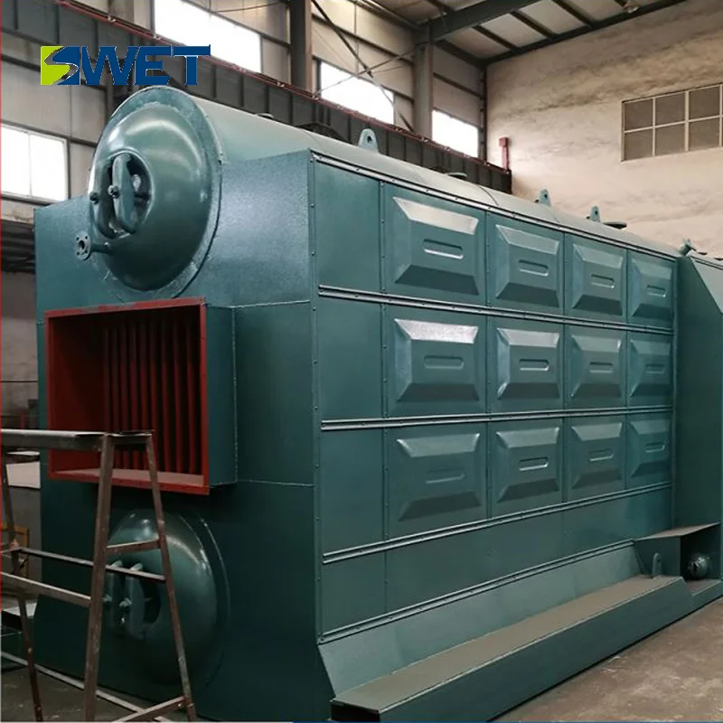 Low pressure biomass boiler fired Double drum chain(SZL)10T steam Boiler