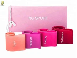 Сверхмощный тренировочный фитнес мини-браслет с логотипом индивидуальные печатные Эспандеры петли тренировочные ленты