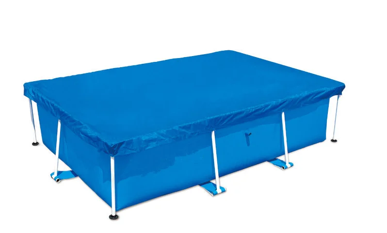 3000L Rectangular Galvanized Steel Frame Fish Tank Pool PVC Inflatable Indoor/Outdoor Aquaculture Pool Kids Sports Design Style