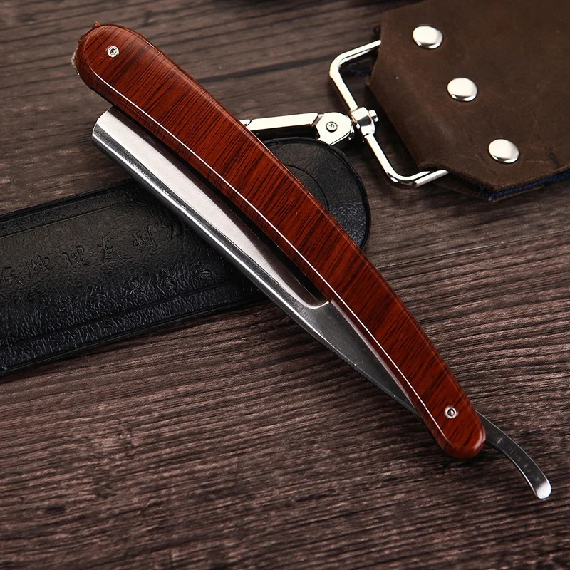 Cut Throat Shaving Straight Razor Carbon Steel Barber Sharpen Straight Razor Shave German Safty Shaver Throat Razors ABS Handle
